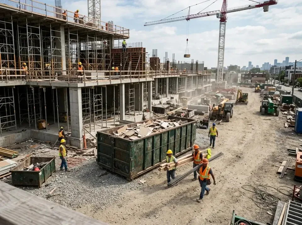 commercial-construction-site-w-002 — frequently asked questions, Low Cost Construction Dumpster Rental in Independence, MN